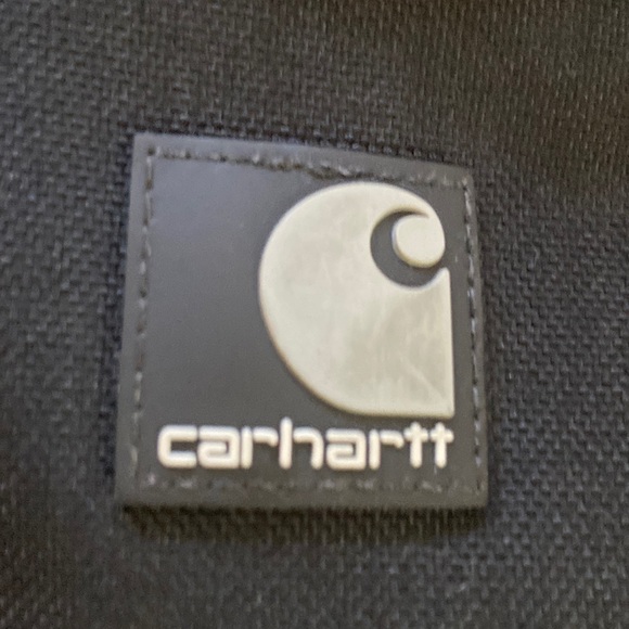 Carhartt Black Duck Canvas Arctic Quilt Lined Insulated Hooded sz L Tall - Picture 3 of 10